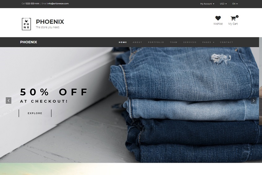 Phoenix - Minimal Multipurpose personal portfolio template